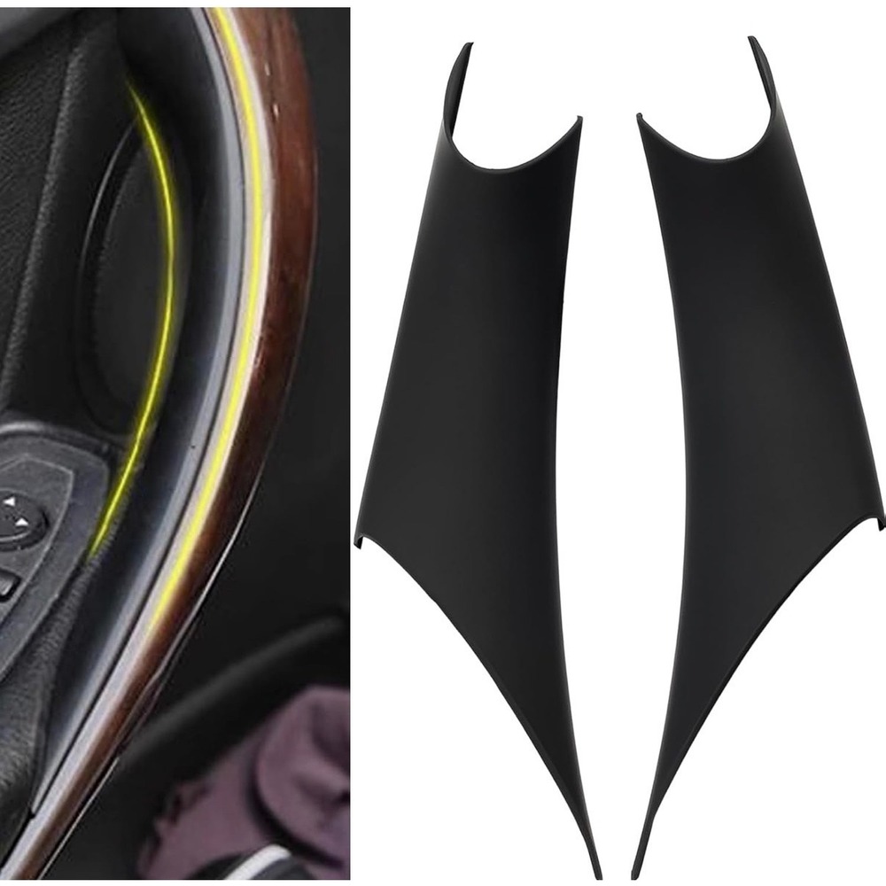 2PCS BMW F30 F31 F34 F80 Door Handle Covers Black 320i 328i 330i 335i 2012-18
